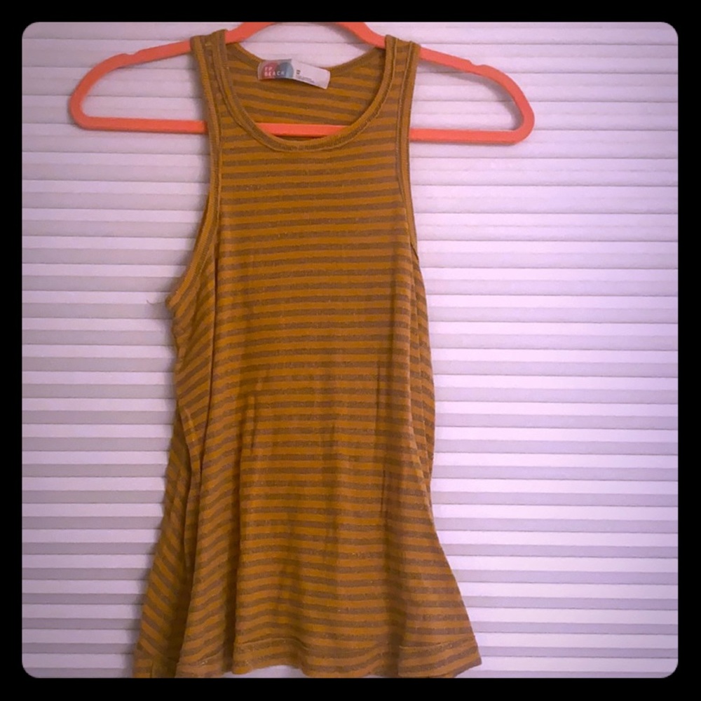 Free People Metallic Tank